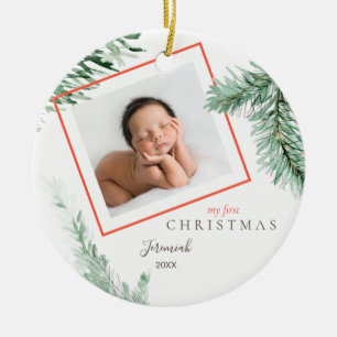 Décoration En Céramique Ma 1ère photo enfant de Noël