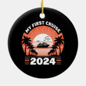 Décoration En Céramique Ma première croisière 2024 (Dos)