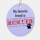 Décoration En Céramique Ma race préférée est secourue (Gauche)