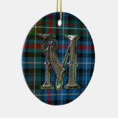 Décoration En Céramique MacDonald Plaid Monogram ornament (Droite)