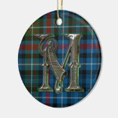 Décoration En Céramique MacDonald Plaid Monogram ornament (Gauche)