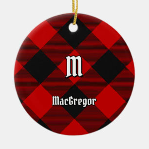 Décoration En Céramique MacGregor Rob Roy Tartan Céramique Ornament