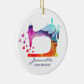 Décoration En Céramique Machine à coudre aquarelle (Droite)