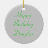 Décoration En Céramique Macro cricket vert personnalisé Anniversaire (Dos)