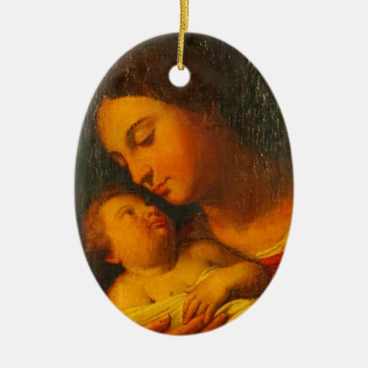 Décoration En Céramique Madonna & Child - Anton Raphael Mengs (Devant)
