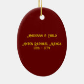 Décoration En Céramique Madonna & Child - Anton Raphael Mengs (Dos)