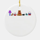 DÉCORATION EN CÉRAMIQUE MAGASIN À REMORQUES (Dos)