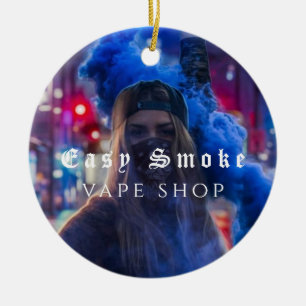 Décoration En Céramique Magasin de vapotage Fumée Entreprise Noir