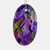 Décoration En Céramique Magenta Purple bleu jaune Hydrangeas fleurs (Droite)