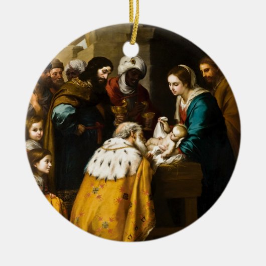 Décoration En Céramique Magi Présent Jésus Cadeaux (Devant)