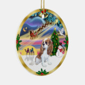 Décoration En Céramique Magie de Noël - Blenheim Cavalier (Droite)
