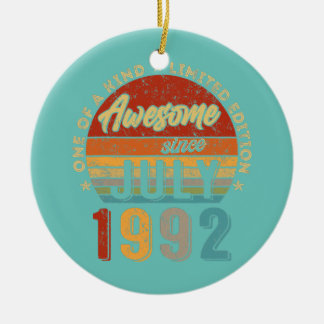 Décoration En Céramique Magnifique depuis juillet 1992 Vintage 30e anniver