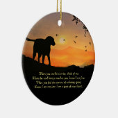 Décoration En Céramique Magnifique Hommage Dog Sympathy Memorial avec nom (Droite)