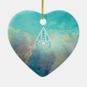 Décoration En Céramique Magnifique triangle Orion nebula "All See eye" (Dos)