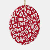 Décoration En Céramique Mahjong Tiles Joyeux Noël (Droite)