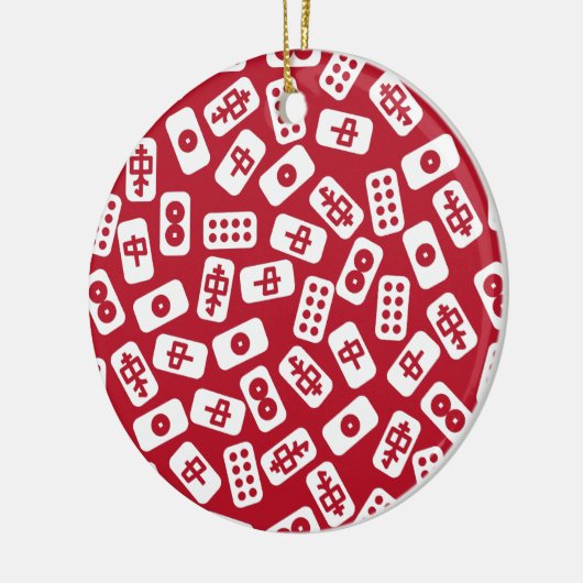 Décoration En Céramique Mahjong Tiles Joyeux Noël (Gauche)