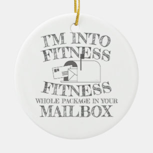 Décoration En Céramique Mailman Dans Fitness Package Dans Votre Boîte Aux