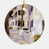 Décoration En Céramique Main Street, Nantucket, Joyeux Noël (Dos)