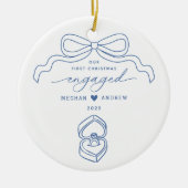 Décoration En Céramique Main tirée vers Noël Engagé (Devant)