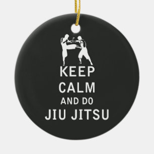 Décoration En Céramique Maintenez calme et faites Jiu-Jitsu