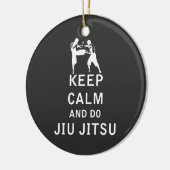 Décoration En Céramique Maintenez calme et faites Jiu-Jitsu (Gauche)