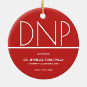 Décoration En Céramique Maintenir le diplôme DNP Graduation (Dos)