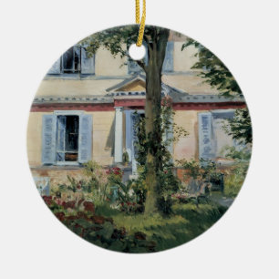 Décoration En Céramique Maison à Rueil d'Edouard Manet, Beaux-Arts Anciens
