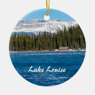 Décoration En Céramique Maison de bateau à côté du lac Louise - Banff, Can