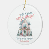 Décoration En Céramique Maison de Noël mignonne (Gauche)