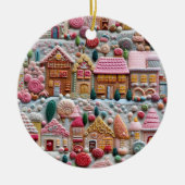 Décoration En Céramique Maison de pain d'épice de Noël (Devant)