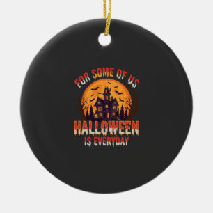 Décoration En Céramique Maison Hantée Tous Les Jours Halloween Graphique V