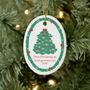Décoration En Céramique Maisons & Arcs Premier Noël Nouvelle Maison