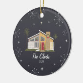 Décoration En Céramique Maisons de Noël de la maison du siècle (Gauche)