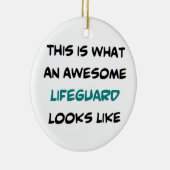 Décoration En Céramique maître nageur, génial (Droite)