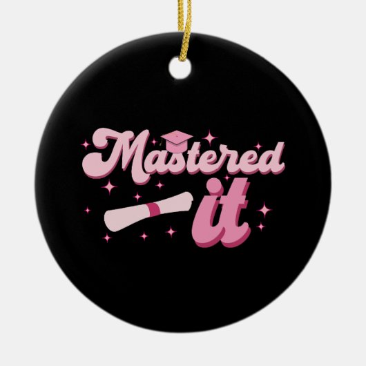 Décoration En Céramique Maîtrise Il Maîtrise Diplômé MBA (Devant)