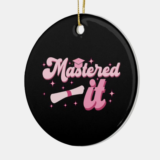 Décoration En Céramique Maîtrise Il Maîtrise Diplômé MBA (Gauche)