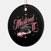 Décoration En Céramique Maîtrise Il Maîtrise Diplômé MBA (Gauche)