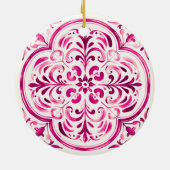 Décoration En Céramique Majolica Rose (Dos)