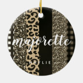 Décoration En Céramique Majorette personnalisée Faux Cheetah et Parties sc (Dos)