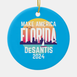 Décoration En Céramique Make America Florida Ron Desantis 2024