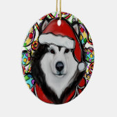 Décoration En Céramique Malamute d'Alaska (Droite)