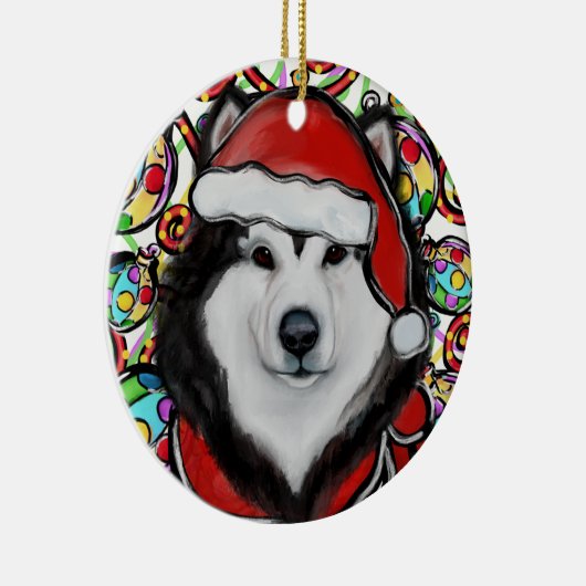 Décoration En Céramique Malamute d'Alaska (Droite)