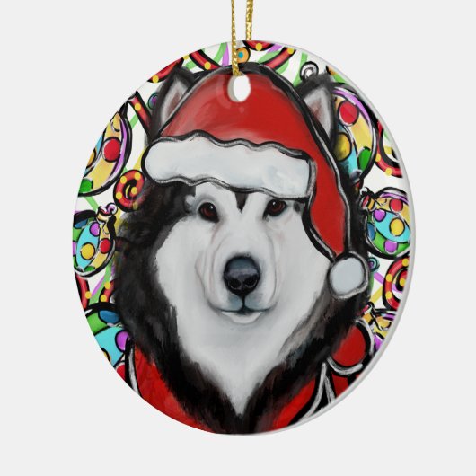 Décoration En Céramique Malamute d'Alaska (Gauche)