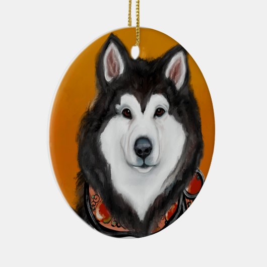 Décoration En Céramique Malamute d'Alaska (Droite)