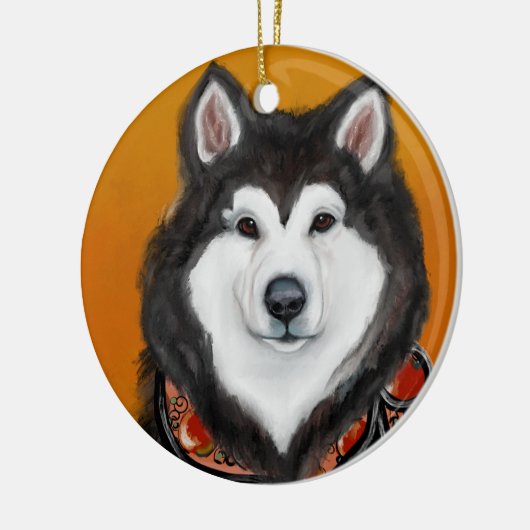 Décoration En Céramique Malamute d'Alaska (Gauche)