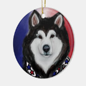 Décoration En Céramique Malamute d'Alaska (Gauche)
