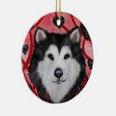 Décoration En Céramique Malamute d'Alaska (Droite)