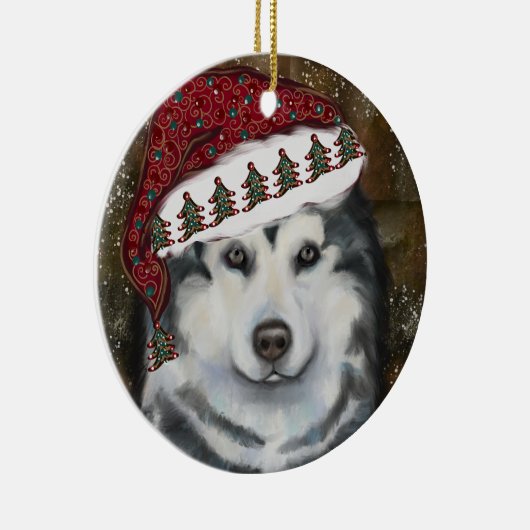 Décoration En Céramique Malamute d'Alaska (Droite)