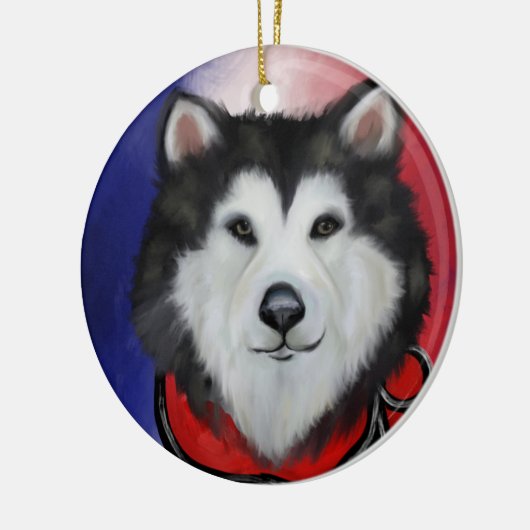 Décoration En Céramique Malamute d'Alaska (Gauche)