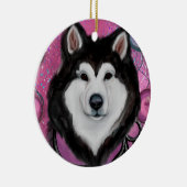 Décoration En Céramique Malamute d'Alaska (Droite)